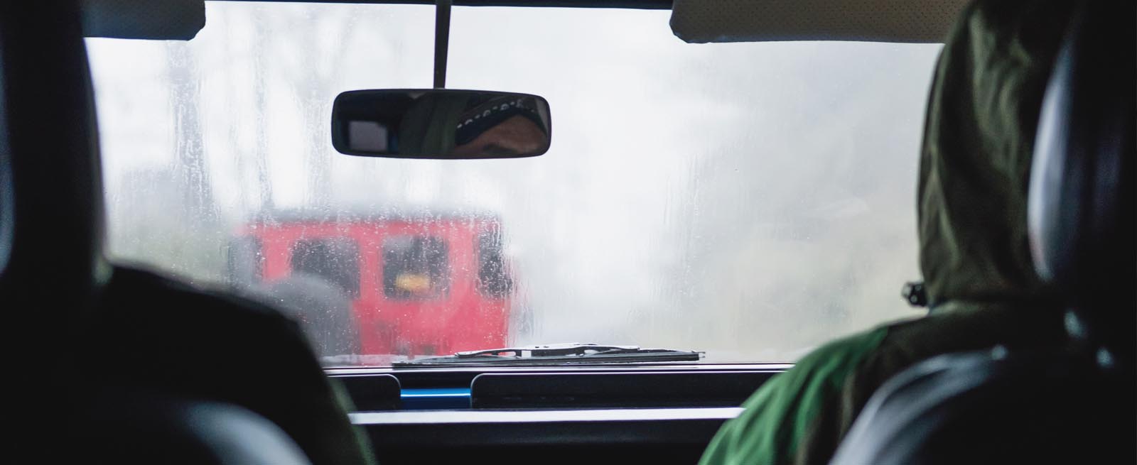 car window fogging up